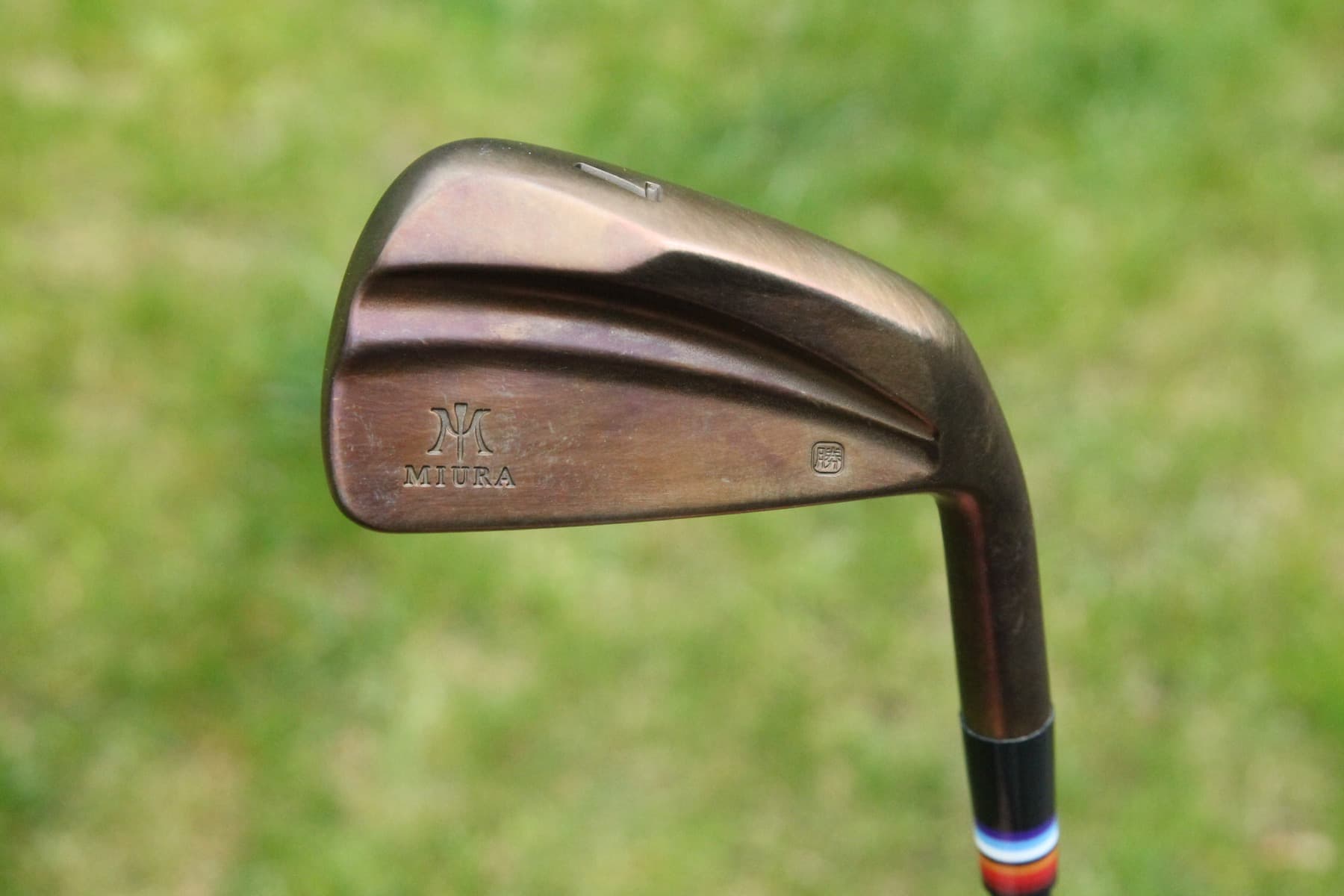 "1 of 1" Miura KM-700 4-PW Oil Can Iron Set w/ C-Taper LITE Stiff Black Shafts