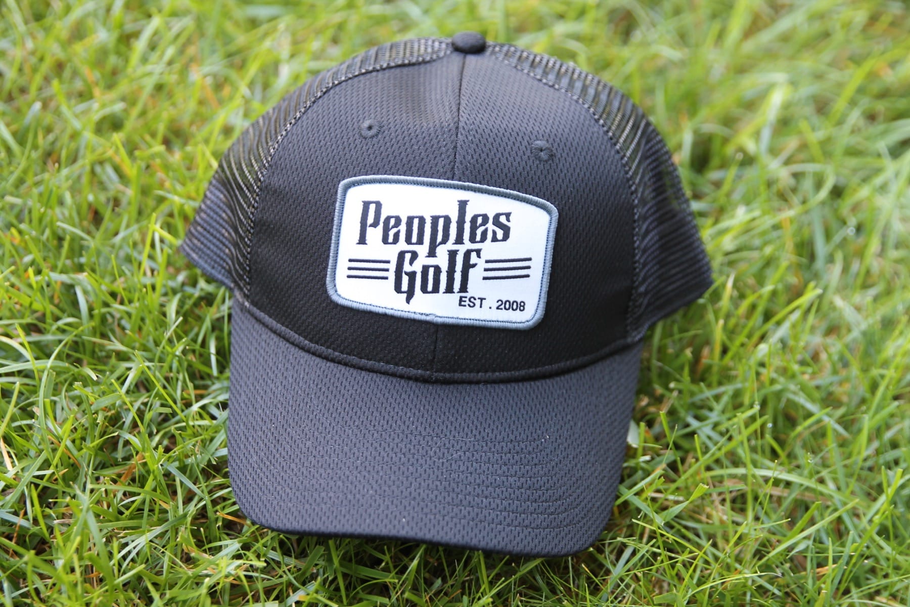 Peoples Golf Black Retro Hat
